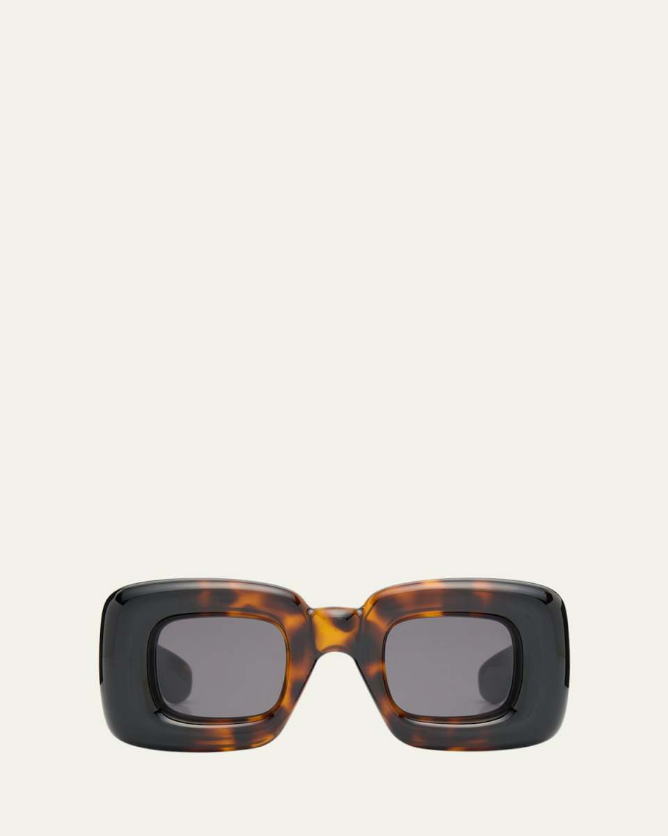 Fashion Show Inflated Acetate Square Sunglasses